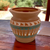 Authentic Native American Pottery, Miniature Traditional Vase Style Pot, Genuine Navajo Tribe USA Hand Painted, Artist Signed, Small Southwestern Home Decor Collectible, Rustic Handmade Decoration