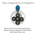 Genuine Sleeping Beauty Turquoise Cross Earrings, 925 Sterling Silver, Authentic Native American USA Handmade in New Mexico, Blue Jewelry for Women, Post with Drop Dangle, Antique Finish, Nickel Free