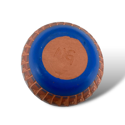 Authentic Native American Pottery, Miniature Traditional Vase Style Pot, Genuine Navajo Tribe USA Hand Painted, Artist Signed, Small Southwestern Home Decor Collectible, Rustic Handmade Decoration