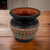 Authentic Native American Pottery, Miniature Traditional Vase Style Pot, Genuine Navajo Tribe USA Hand Painted, Artist Signed, Small Southwestern Home Decor Collectible, Rustic Handmade Decoration