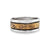 Genuine Sterling Silver and Gold Band Ring, Sterling Silver, Authentic Navajo Native American USA Handmade, Nickel Free, Unisex for Men or Women