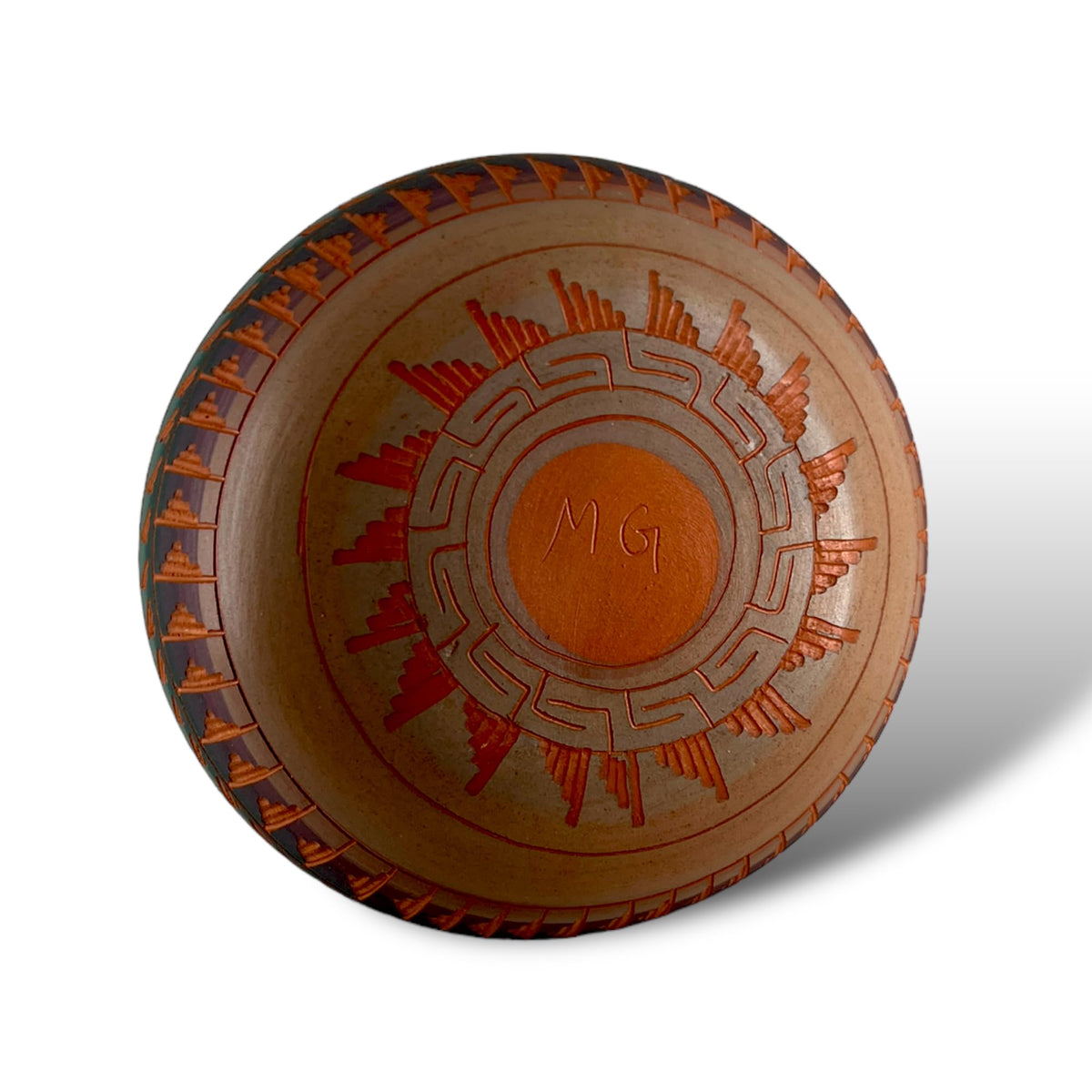 Authentic Native American Pottery, Traditional Vase Style Pot, Genuine Navajo Tribe USA Hand Painted, Artist Signed, Southwestern Home Decor
