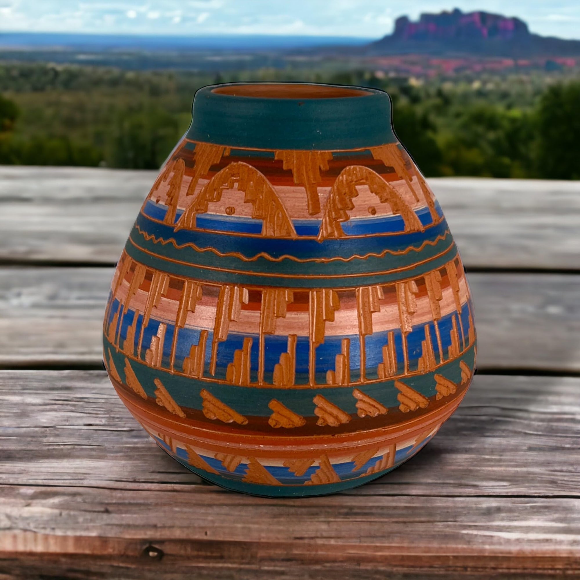 Intricate Native American Art Form Using Glass and Shell