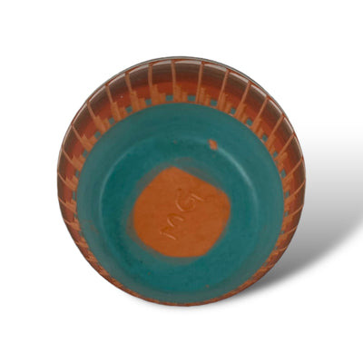 Authentic Native American Pottery, Miniature Traditional Vase Style Pot, Genuine Navajo Tribe USA Hand Painted, Artist Signed, Small Southwestern Home Decor Collectible, Rustic Handmade Decoration