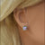 8mm Pink Desert Opal Square Stud Earrings, 925 Sterling Silver, Native American Handmade in the USA, Nickel Free, Pink