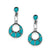 Genuine Sleeping Beauty Turquoise Earrings, 925 Sterling Silver, Native American USA Handmade, Nickel Free, Post Style