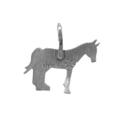 Genuine Sterling Silver Horse Necklace, Pendant and Chain Set, 925 Sterling Silver, Native American USA Handmade, Nickel Free