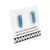 Light Blue Desert Opal Bar Stud Earrings, 925 Sterling Silver, Native American USA Handmade, Nickel Free, Synthetic Opal