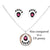 Sterling Silver Bright Pink Desert Opal Bear Paw Set. Pendant, Earrings, and Chain. Native American USA Handmade, Nickel Free, Synthetic Opal