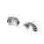 Sterling Silver Half Hoop Earrings in 925 Sterling Silver, Native American Handmade in the USA, Nickel Free