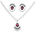 Sterling Silver Bright Pink Desert Opal Bear Paw Set. Pendant, Earrings, and Chain. Native American USA Handmade, Nickel Free, Synthetic Opal