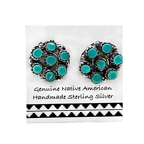 Francis - Genuine Turquoise & Sterling Silver Earrings on eBid United  States | 211943543