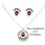 Sterling Silver Bright Pink Desert Opal Bear Paw Set. Pendant, Earrings, and Chain. Native American USA Handmade, Nickel Free, Synthetic Opal